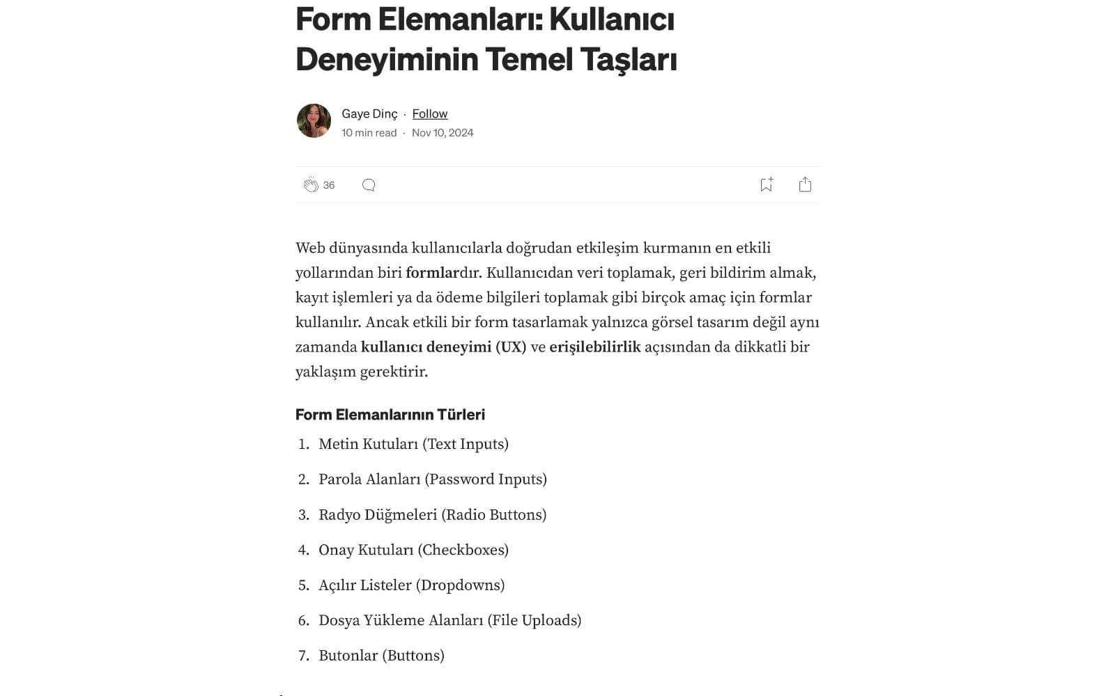 Form Elemanları: Kullanıcı Deneyiminin Temel Taşları Photo