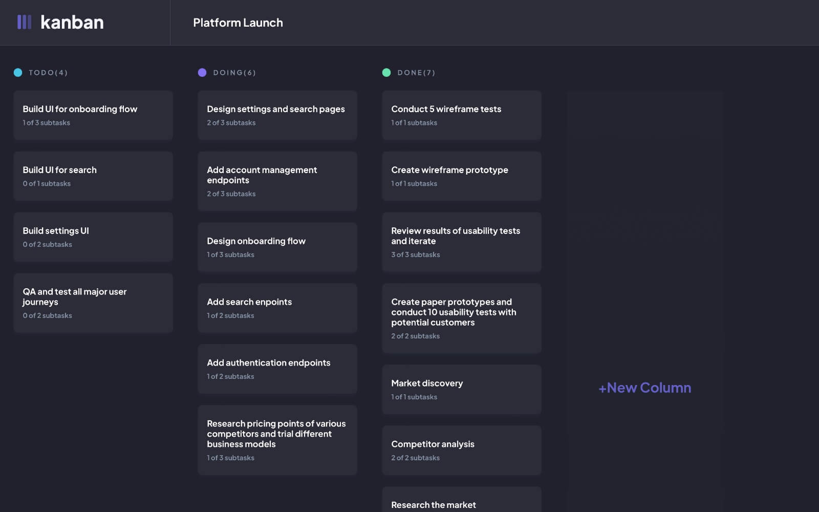 Kanban Task Management Web App Photo