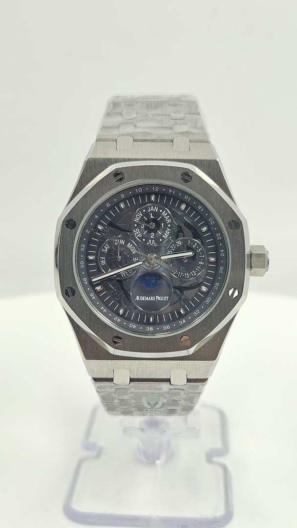 Audemars Piguet Royal Oak Perpetual Calendar Silver Black Dial Automatic