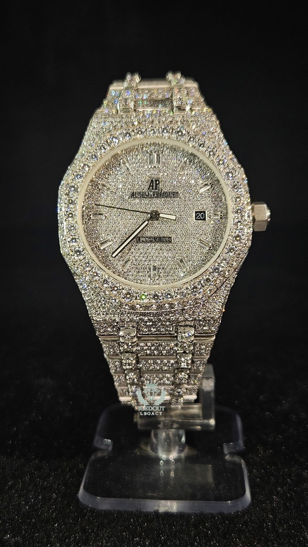 Audemars Piguet Full Iced Out Full White Buguete Dial Automatic