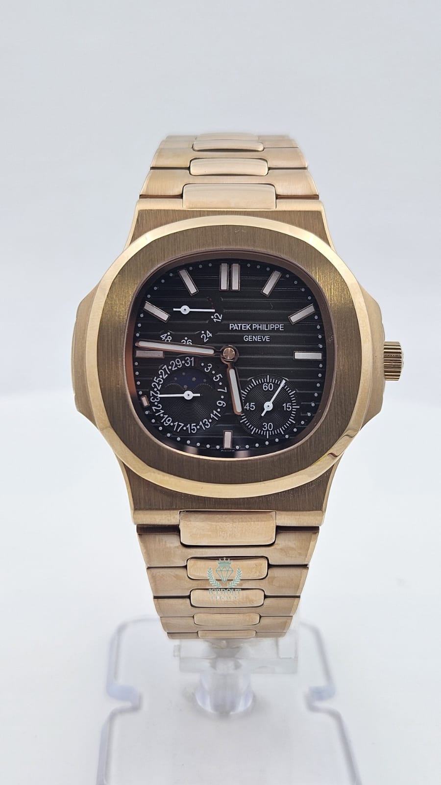 Patek Philippe Geneve Rose Gold Black Dial Automatic