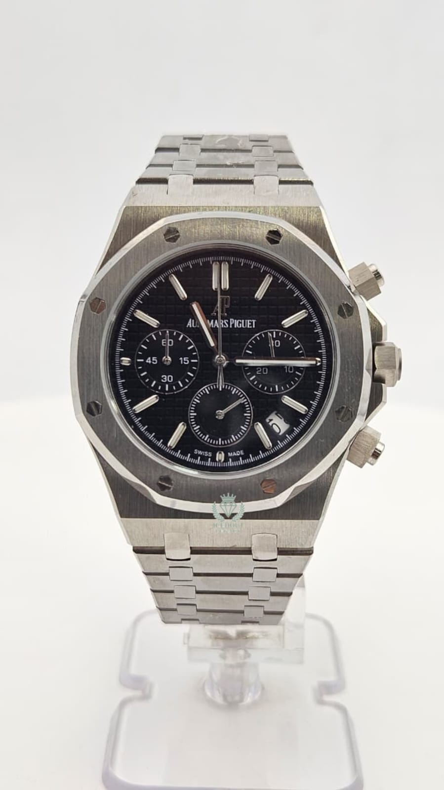 Audemars Piguet Royal Oak Chronograph Silver Black Dial Automatic