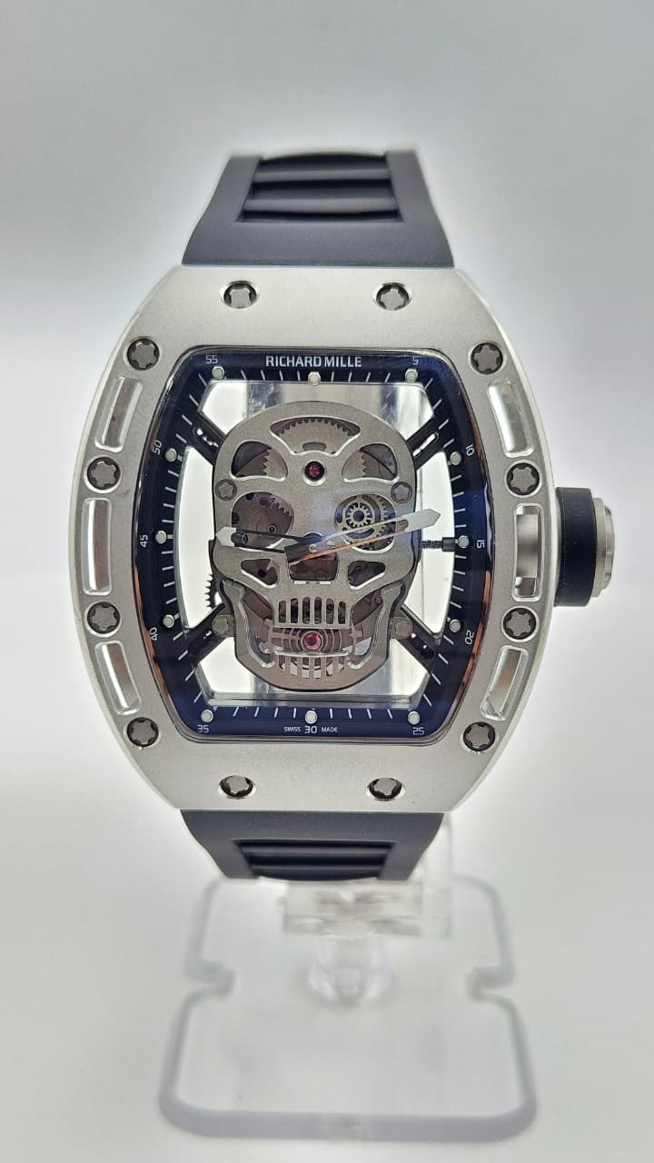 Richard Mille RM 052 Tourbillon Skull Black Rubber Band Automatic
