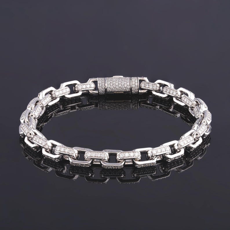 Iced Out Single Line Diamond Bracelet