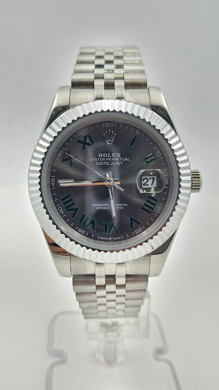 Rolex Datejust Silver Grey Dial Jubilee Chain Automatic