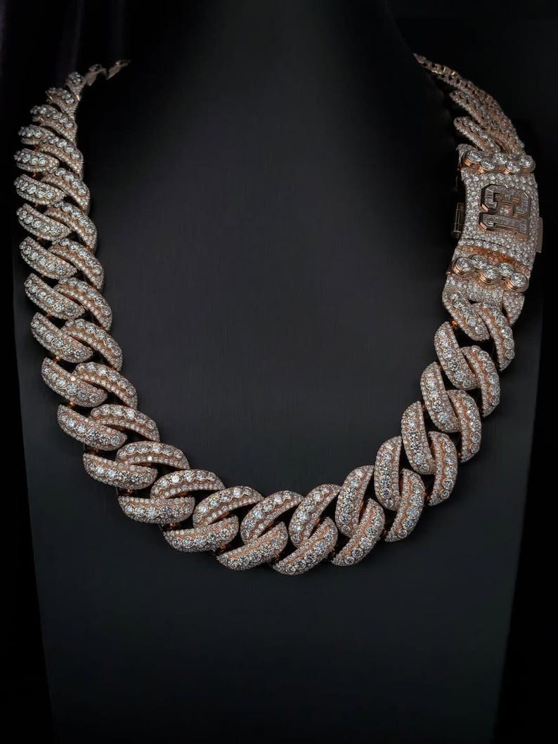 20mm Prong Cuban Link Chain - Customizable bail - Men/women Chain - Cuban Necklace