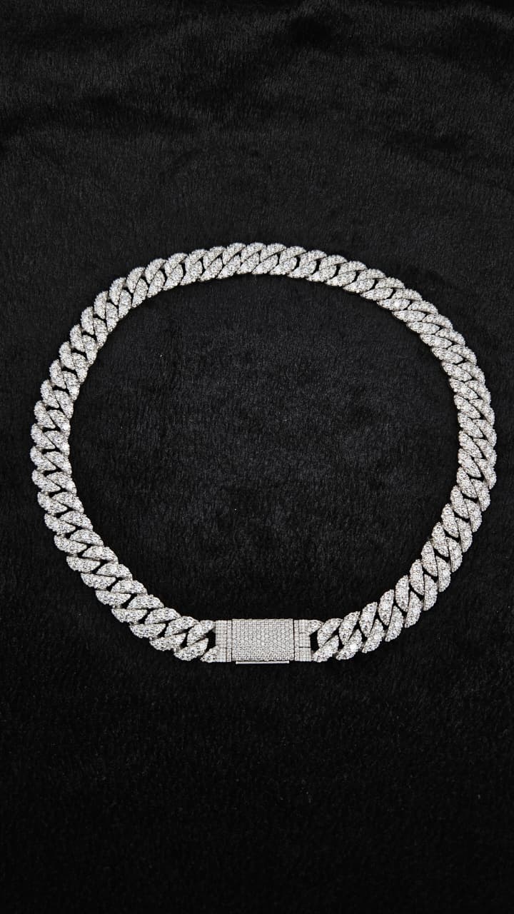 18mm Prong Cuban Link Chain - Customizable bail - Men/women Chain - Cuban Necklace