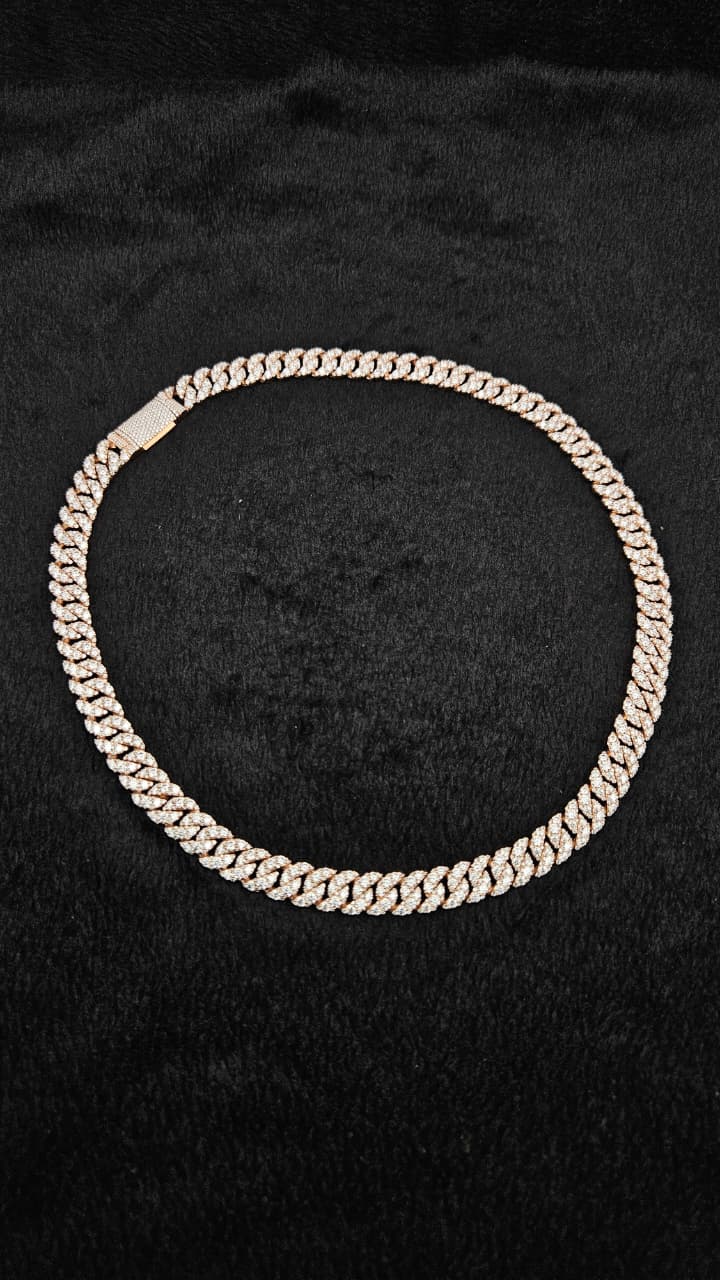 16mm Prong Cuban Link Chain - Customizable bail - Men/women Chain - Cuban Necklace