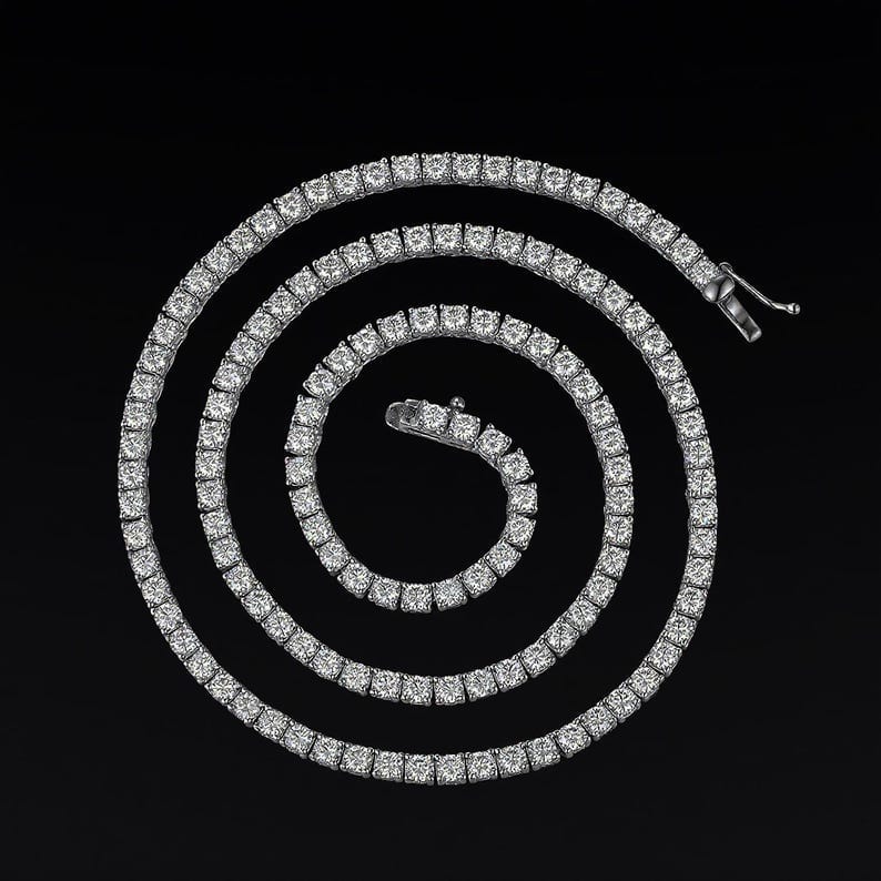 6mm Tennis Link Chain -Men/women Chain - Tennis Necklace