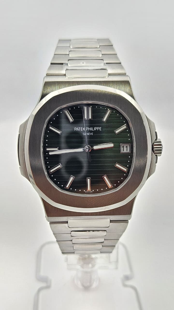 Patek Philippe Nautilus Silver Green Dial Automatic