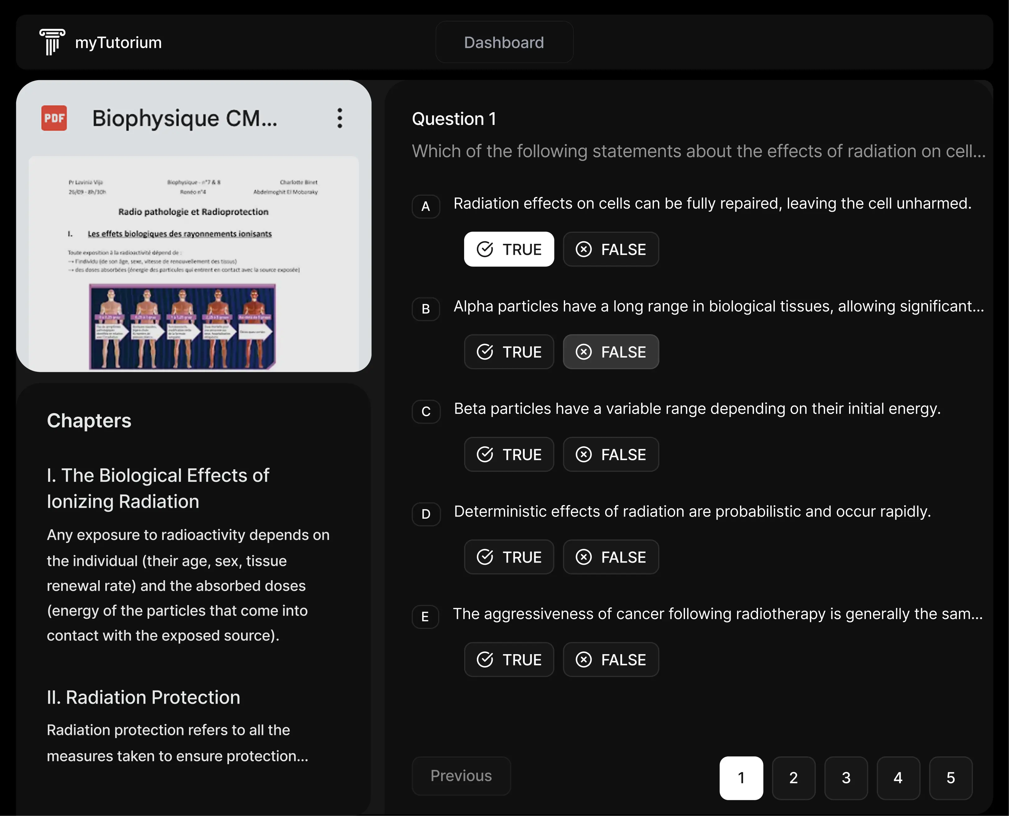 AI-powered question generation feature