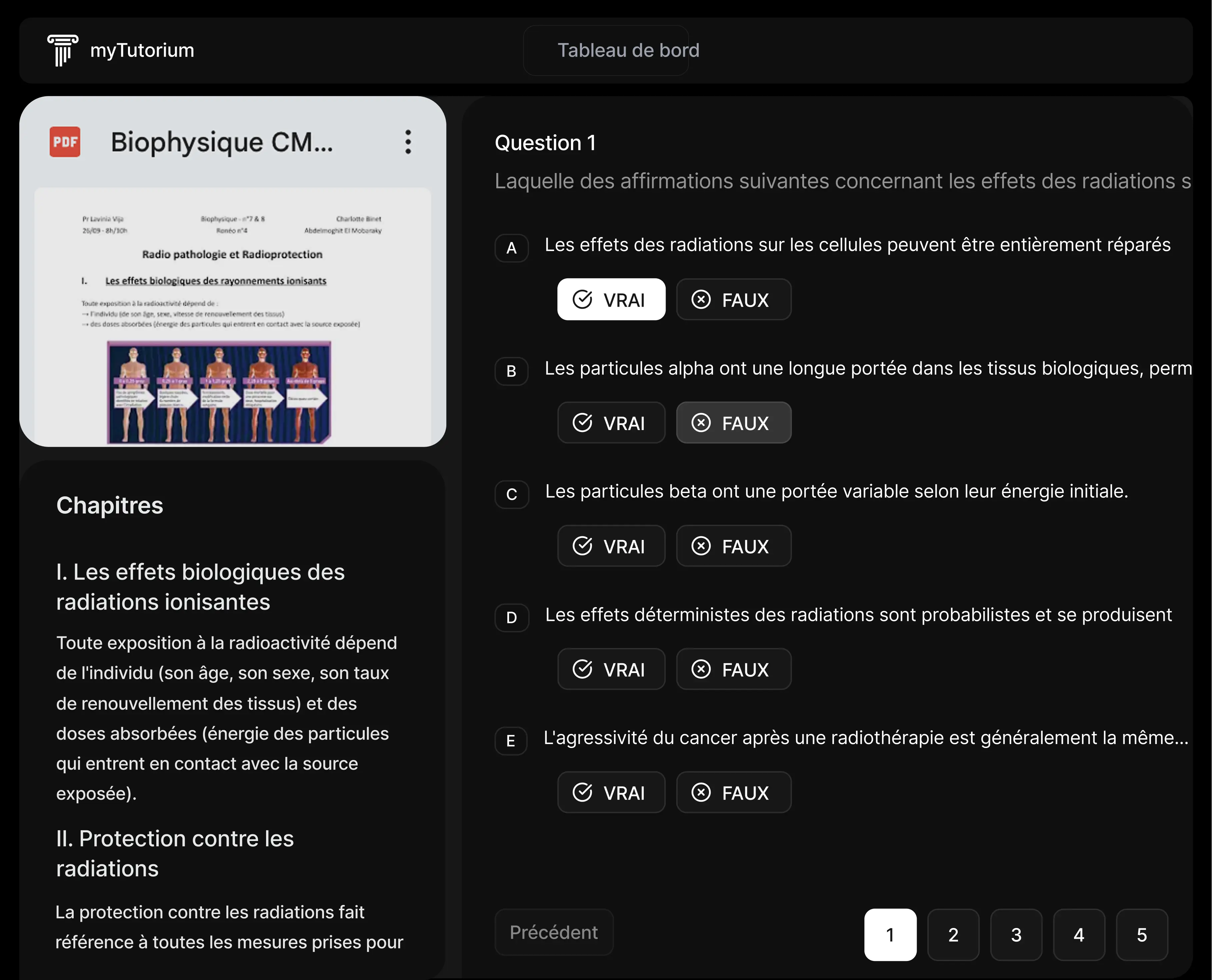 AI-powered question generation feature