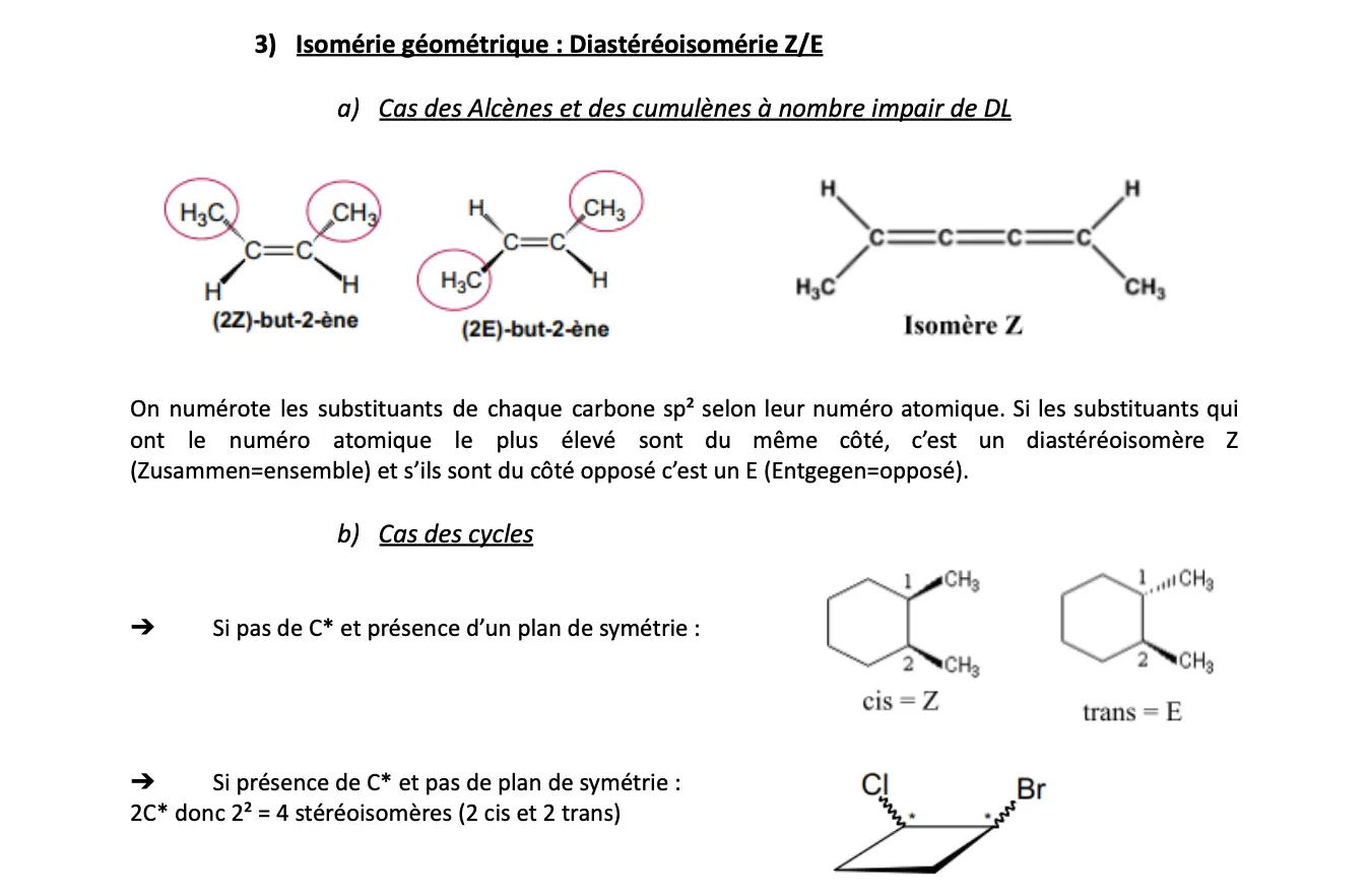 Stéréochimie — molécule UE1 Chimie