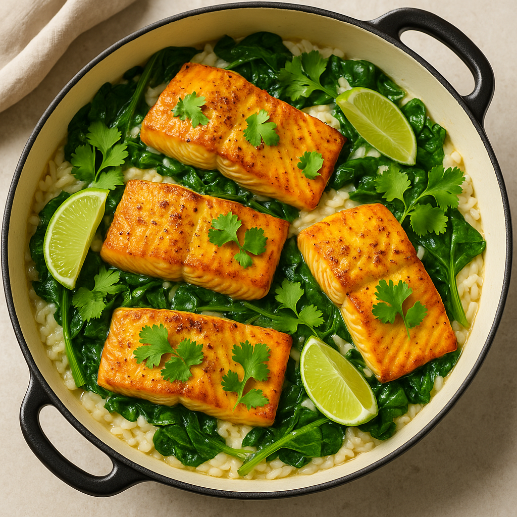 Enkelt Miso-Kurkumalax med Kokosris - Recept med ingredienser och tillagningsinstruktioner