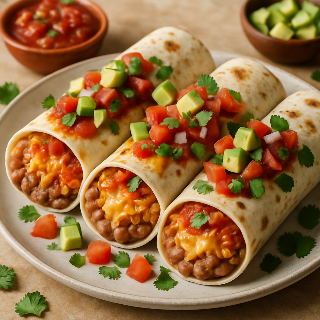 Bönburritos - Recept med ingredienser och tillagningsinstruktioner