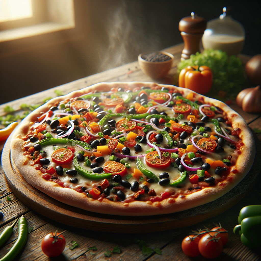 Laddad Mexikansk Pizza - Recept med ingredienser och tillagningsinstruktioner