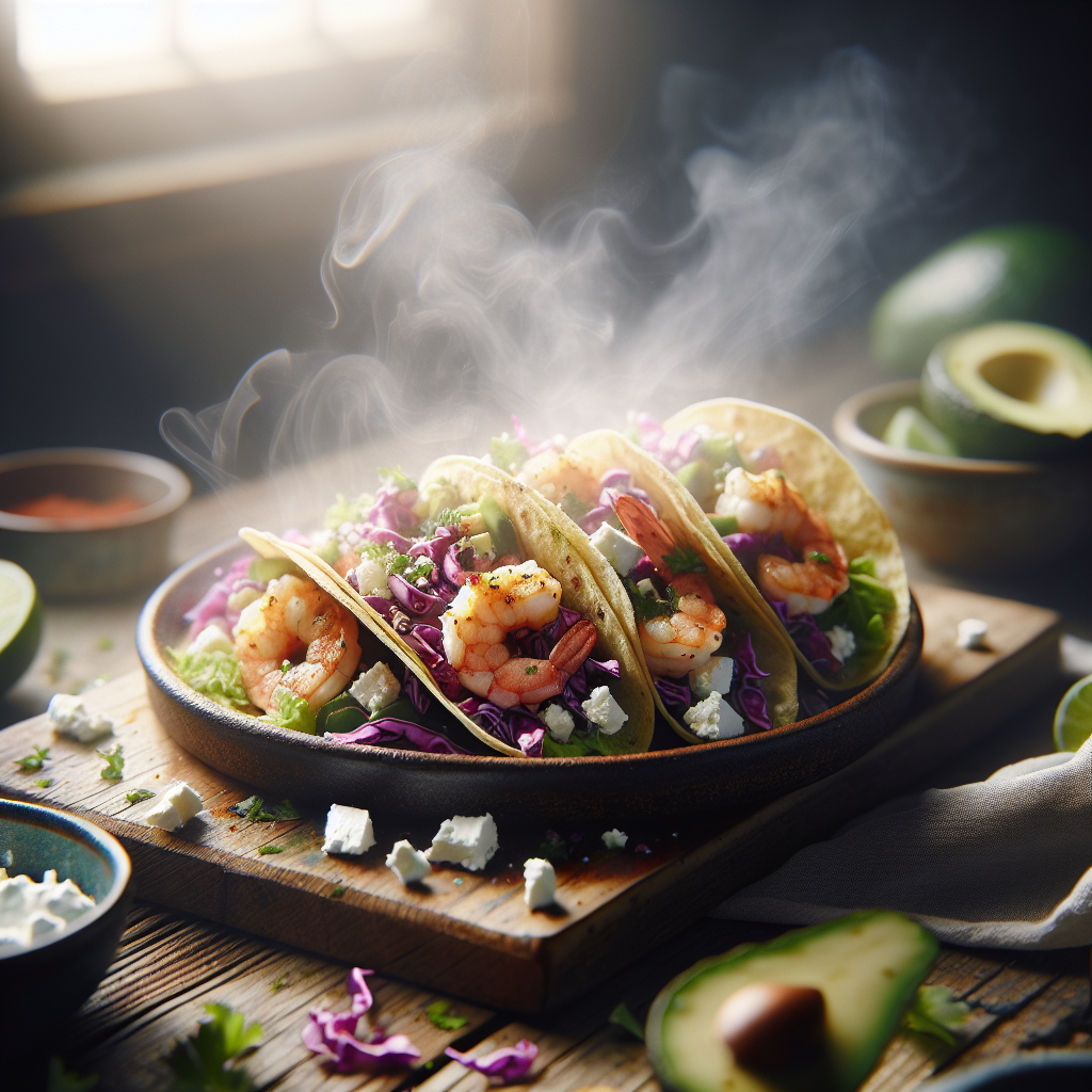 Feta Räkor Tacos - Recept med ingredienser och tillagningsinstruktioner