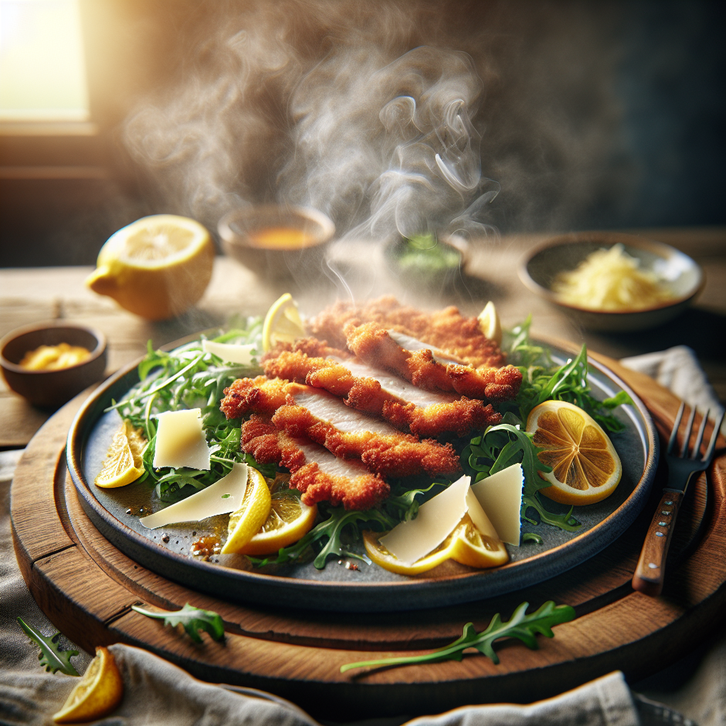 Crispy Pork Milanese med Citron-Arugula - Recept med ingredienser och tillagningsinstruktioner