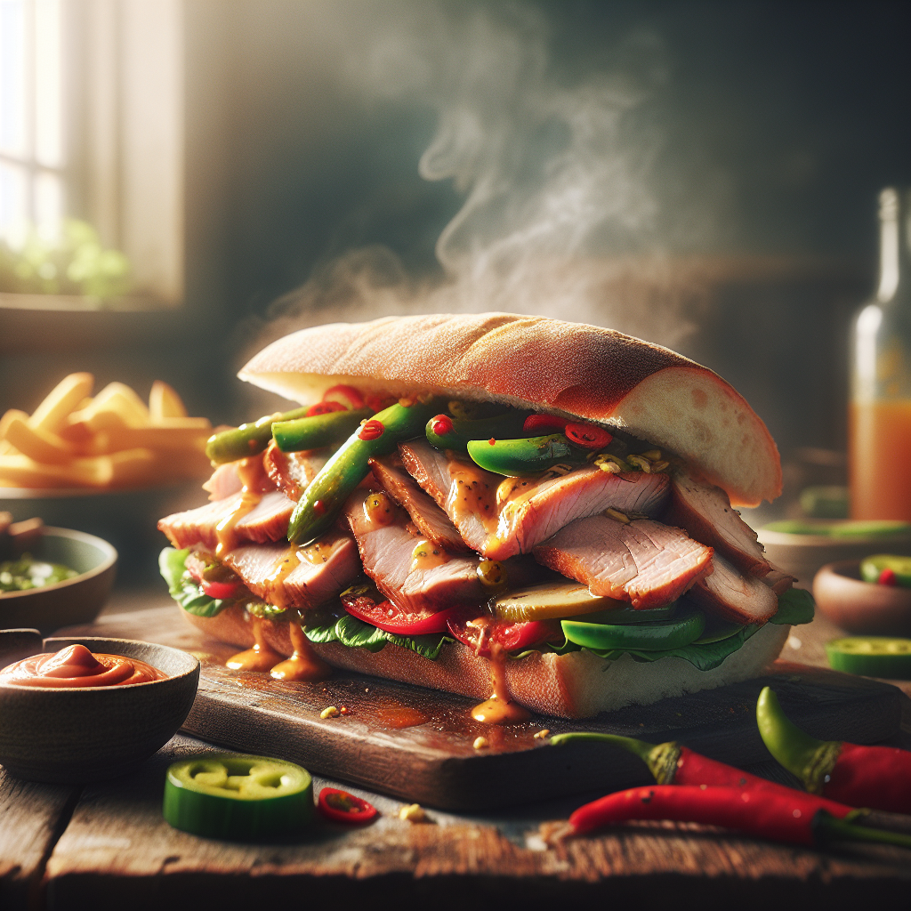 Fläskfilémacka med sweet chilimajo