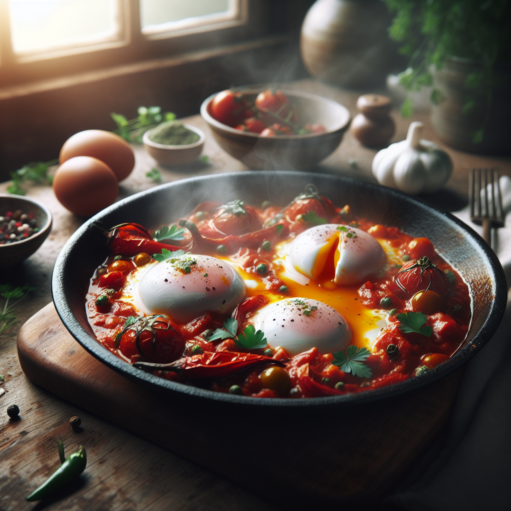 Hur man gör Shakshuka med ägg