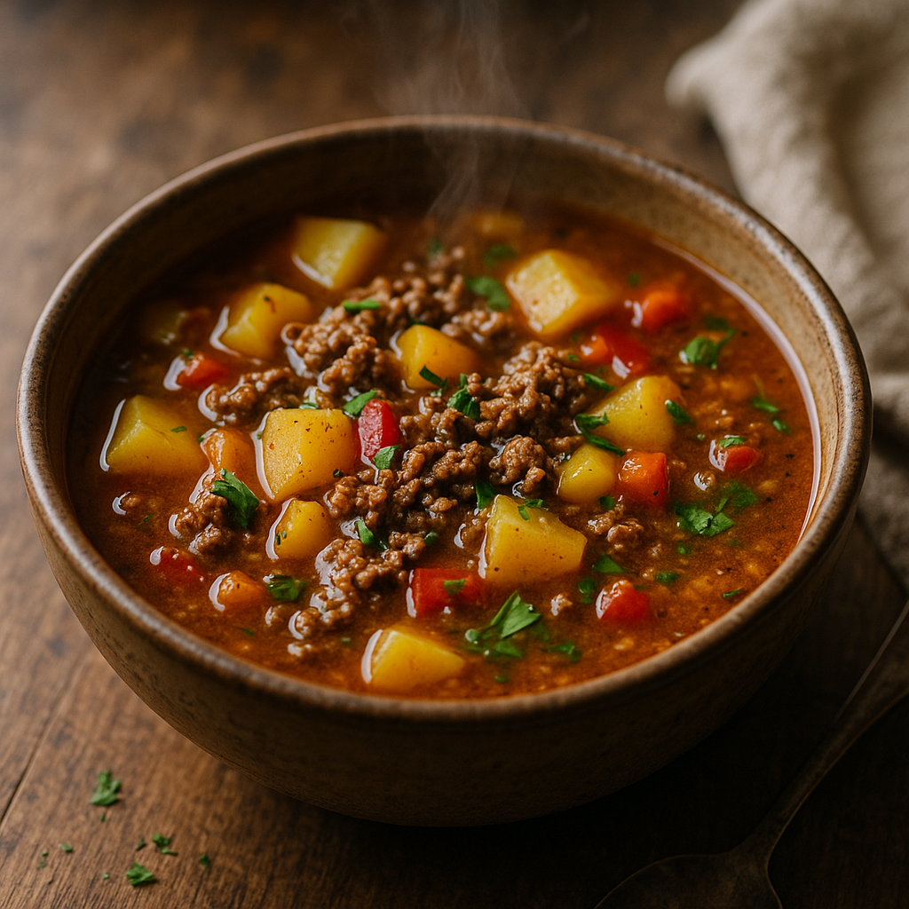 Cowboysoppa - Recept med ingredienser och tillagningsinstruktioner