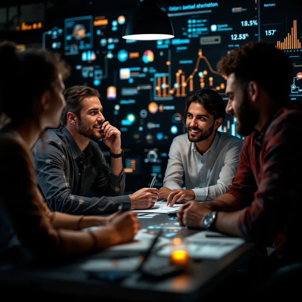 une team discutant de l'API Gemini