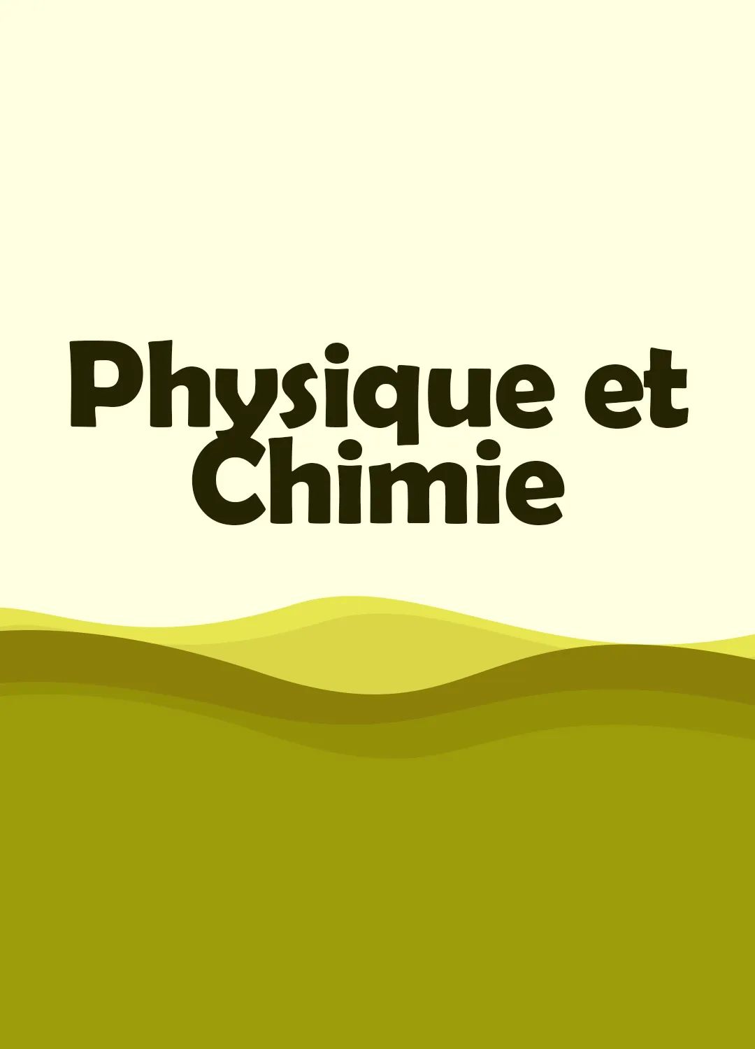 Physique et Chimie