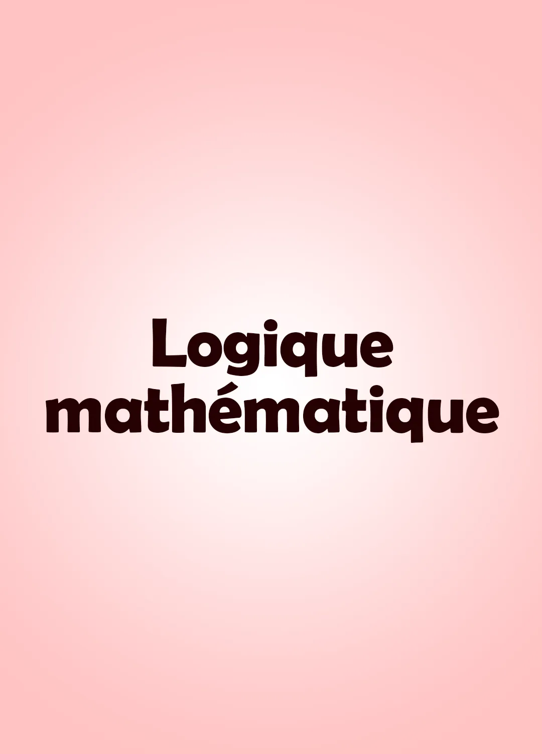 Logique mathématique