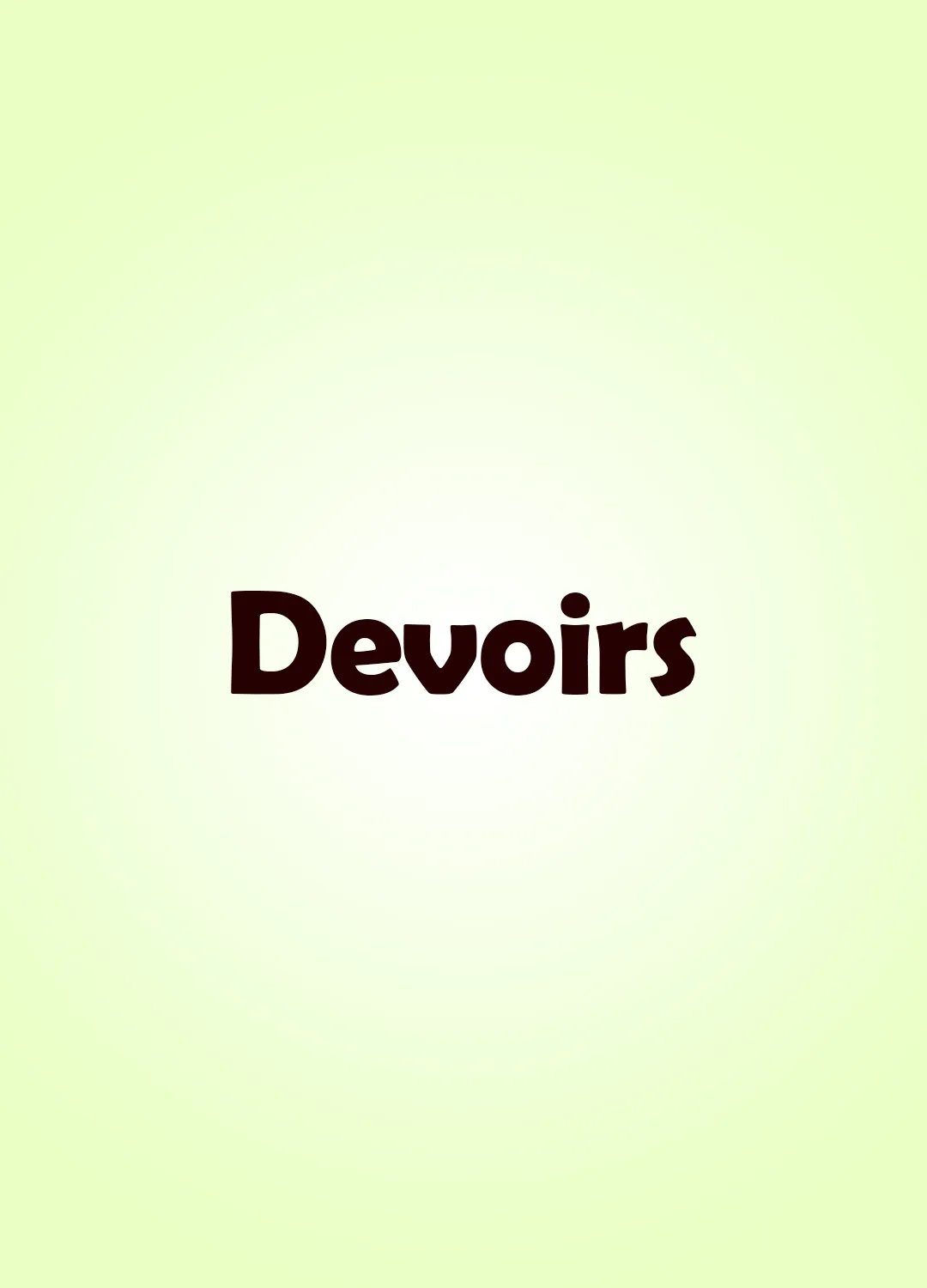 Devoirs