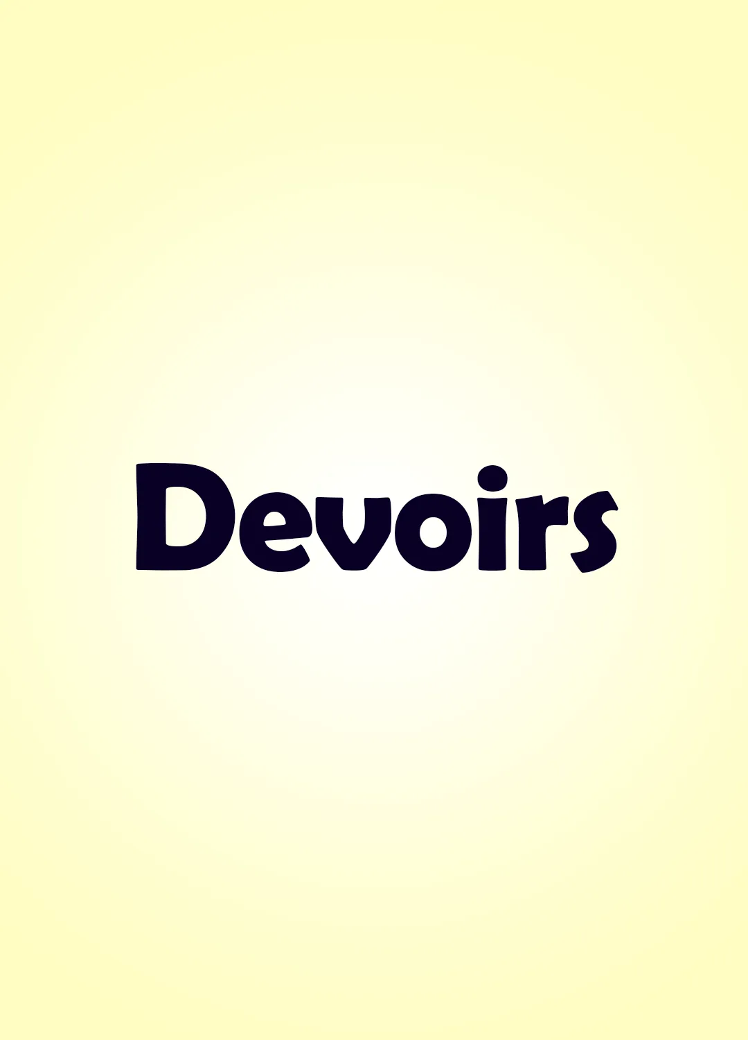 Devoirs