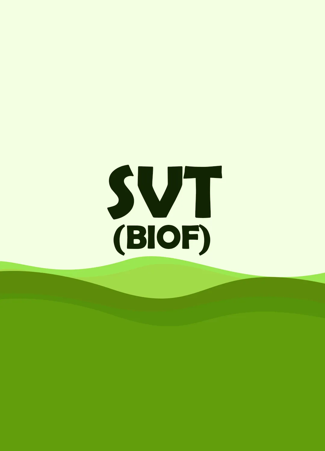 Sciences de la vie et de la Terre (SVT BIOF)