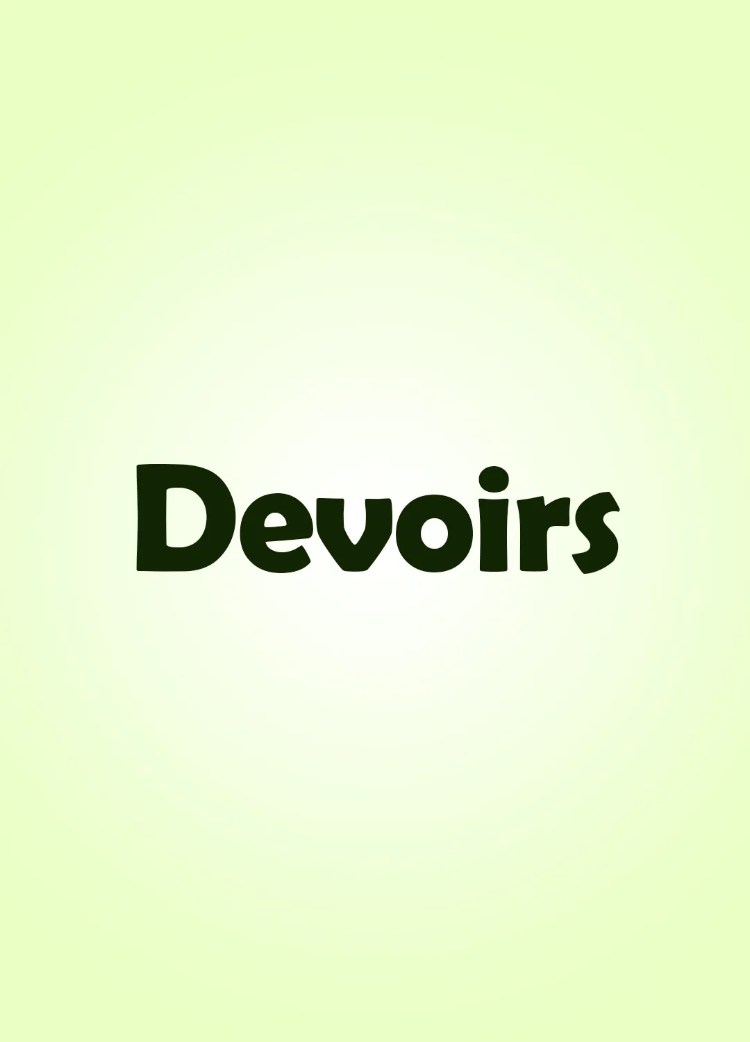 Devoirs