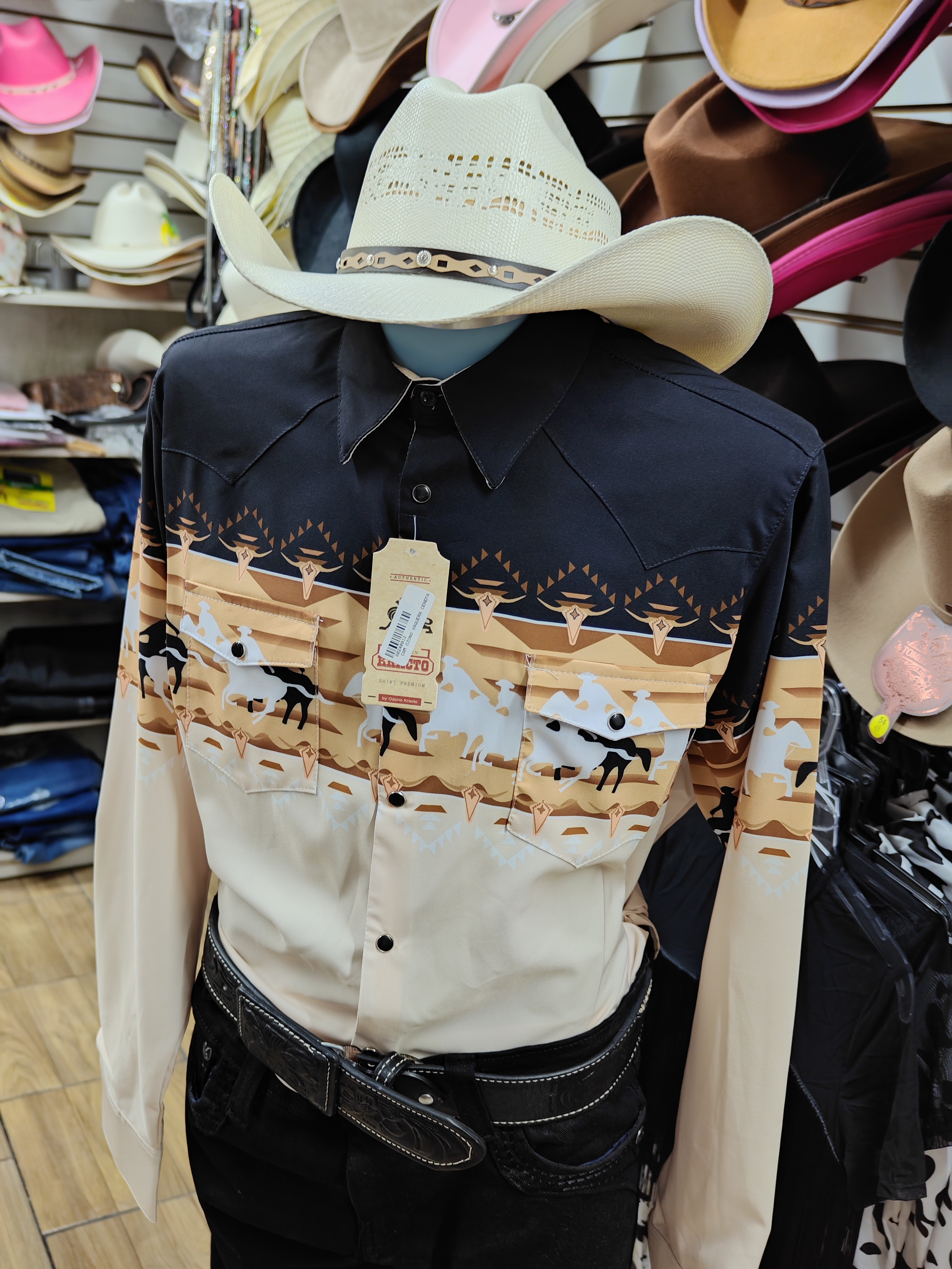 CAMISAS VAQUERAS ESTAMPADA - 4