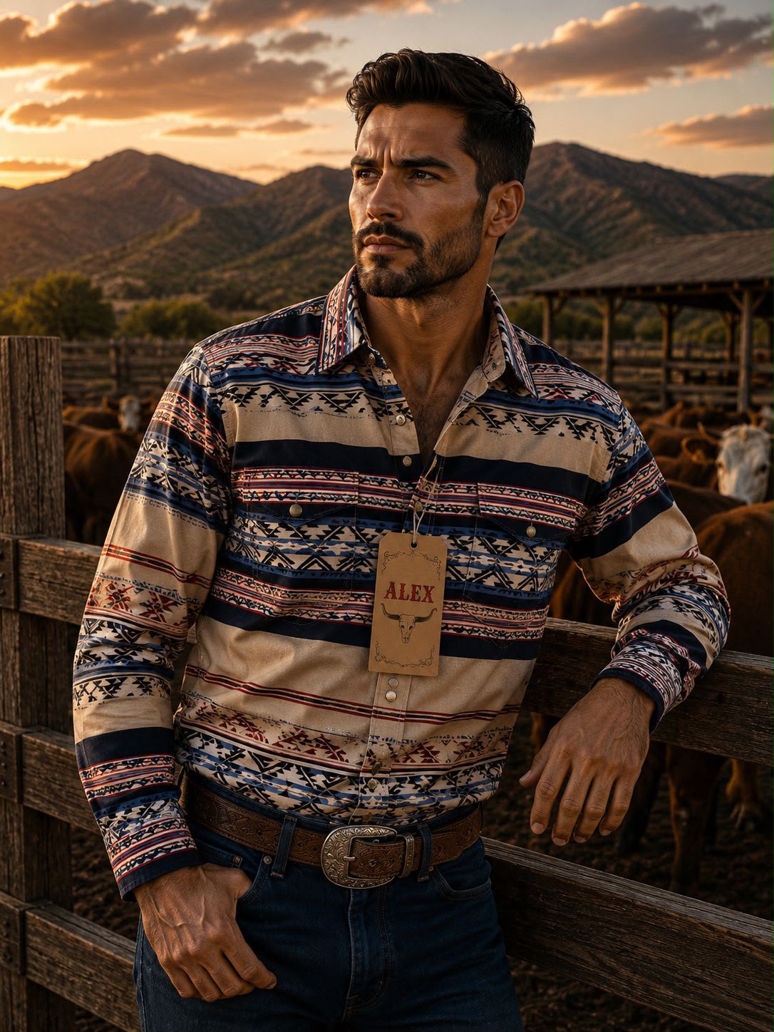 CAMISAS VAQUERAS ESTAMPADA - 2