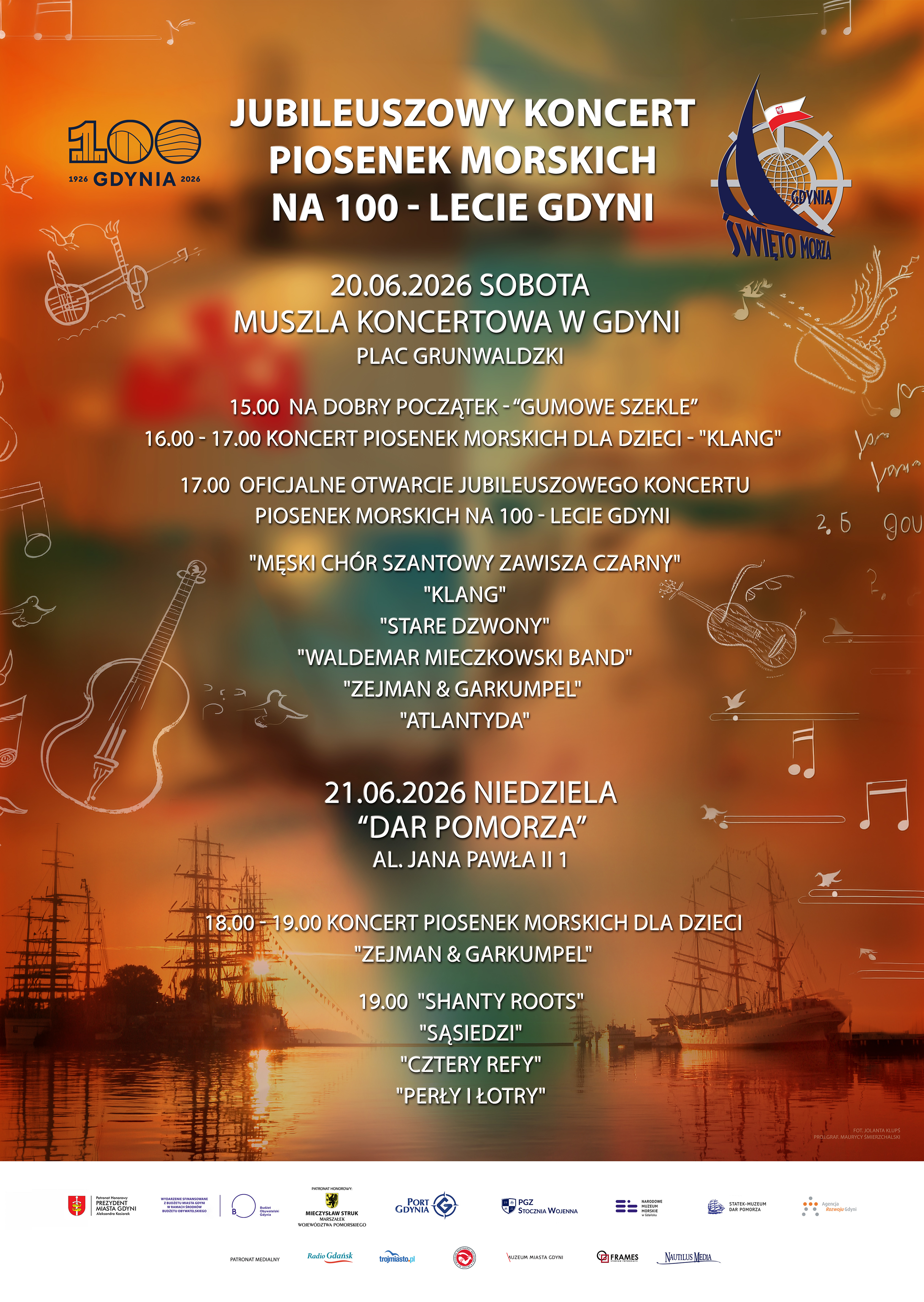 Jubileuszowy Koncert Piosenek Morskich na 100-Lecie Gdyni