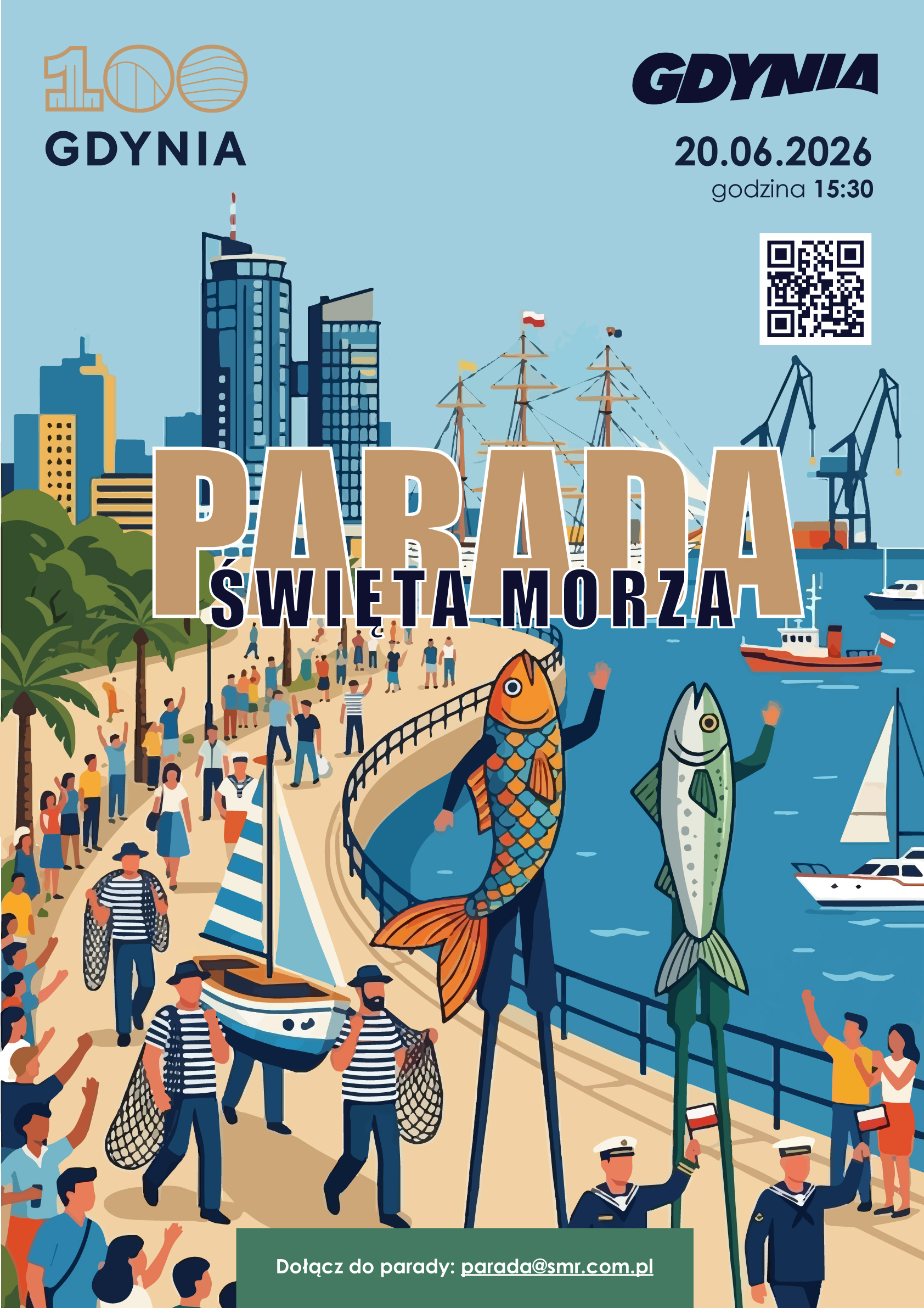 Parada Święta Morza zakończona przekazaniem żeglarzom kluczy do miasta