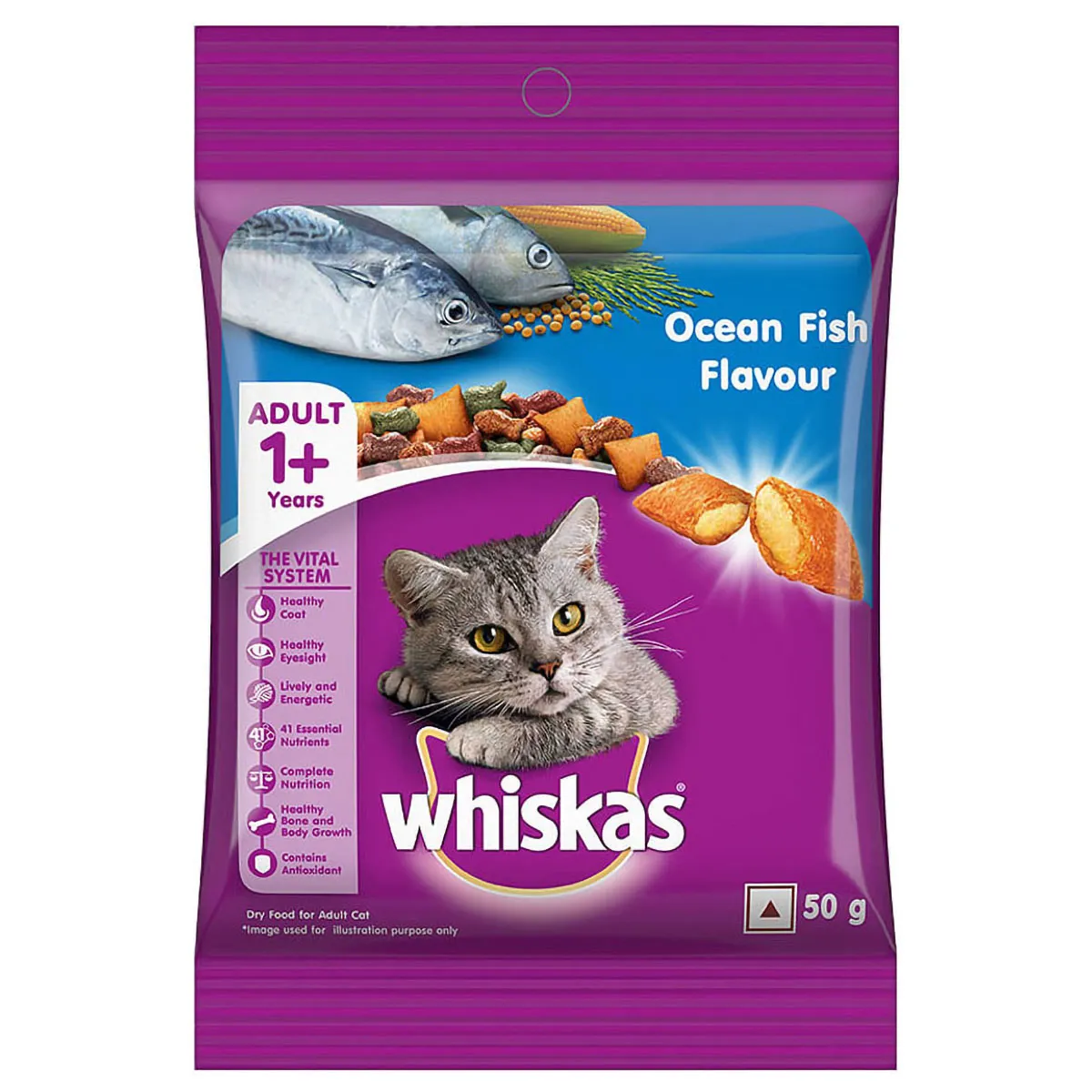 WHISKAS JNR OC FISH 50G