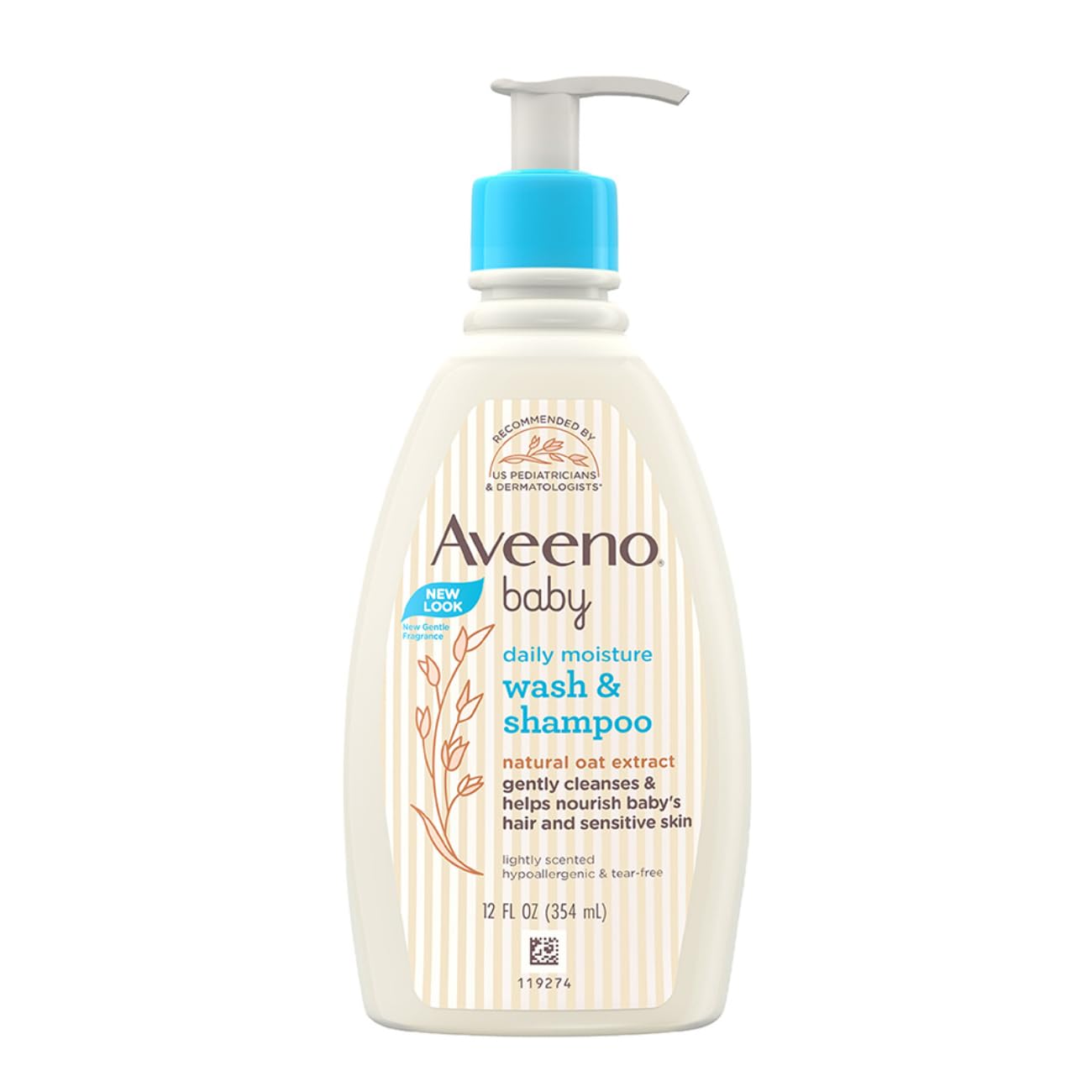 AVEENO BABY DLY MOIS WSH&SHMP 354ML