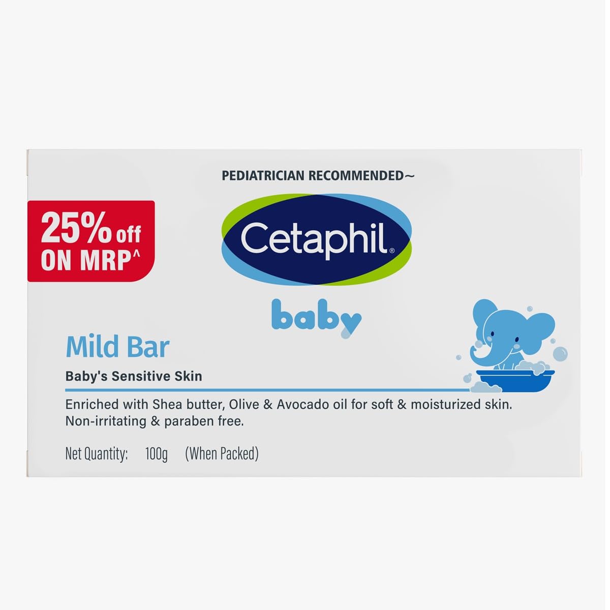 CETAPHIL BABY MILD BAR RS211. 100G