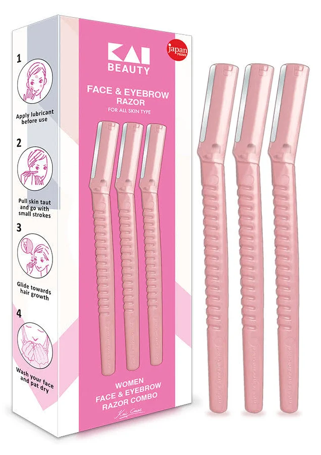 KAICAN WOMEN EYEBROW RAZOR 3PC 1506