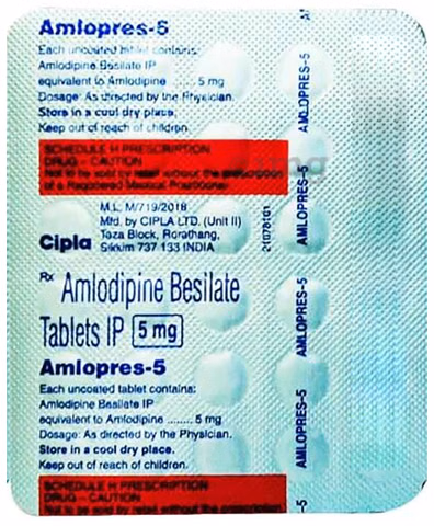 AMLOPRES 5MG TAB 30S