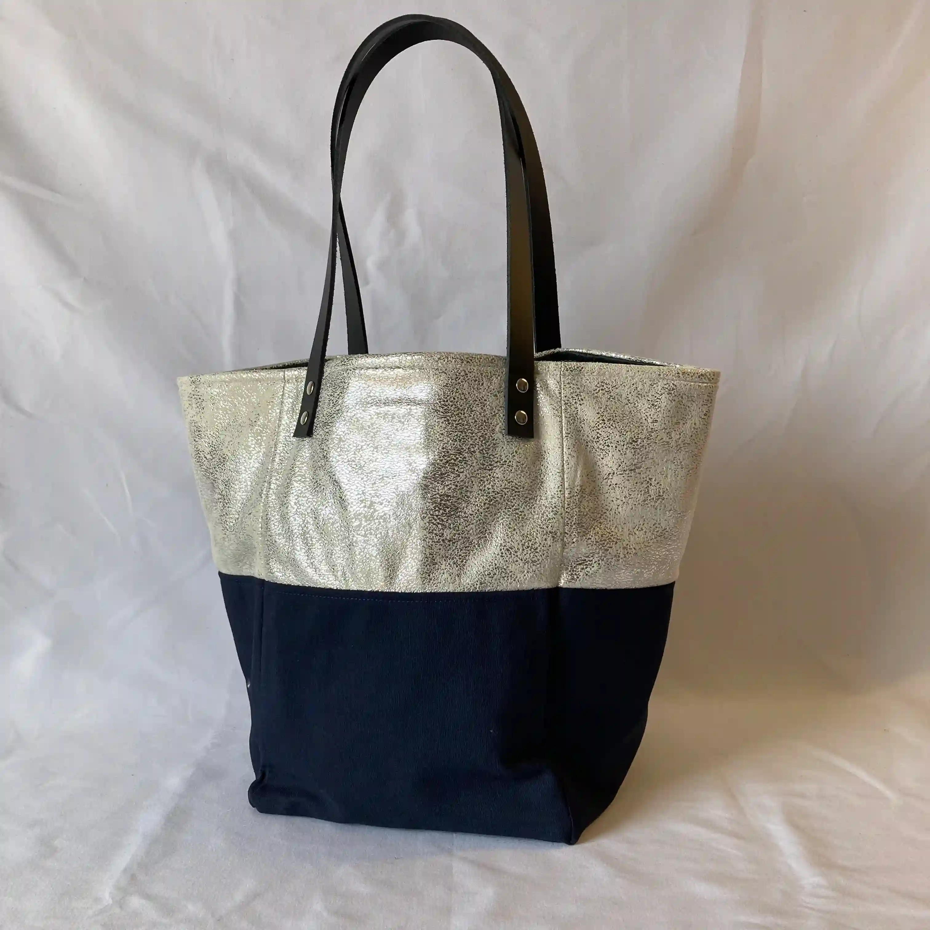 Cabas Silver Blue