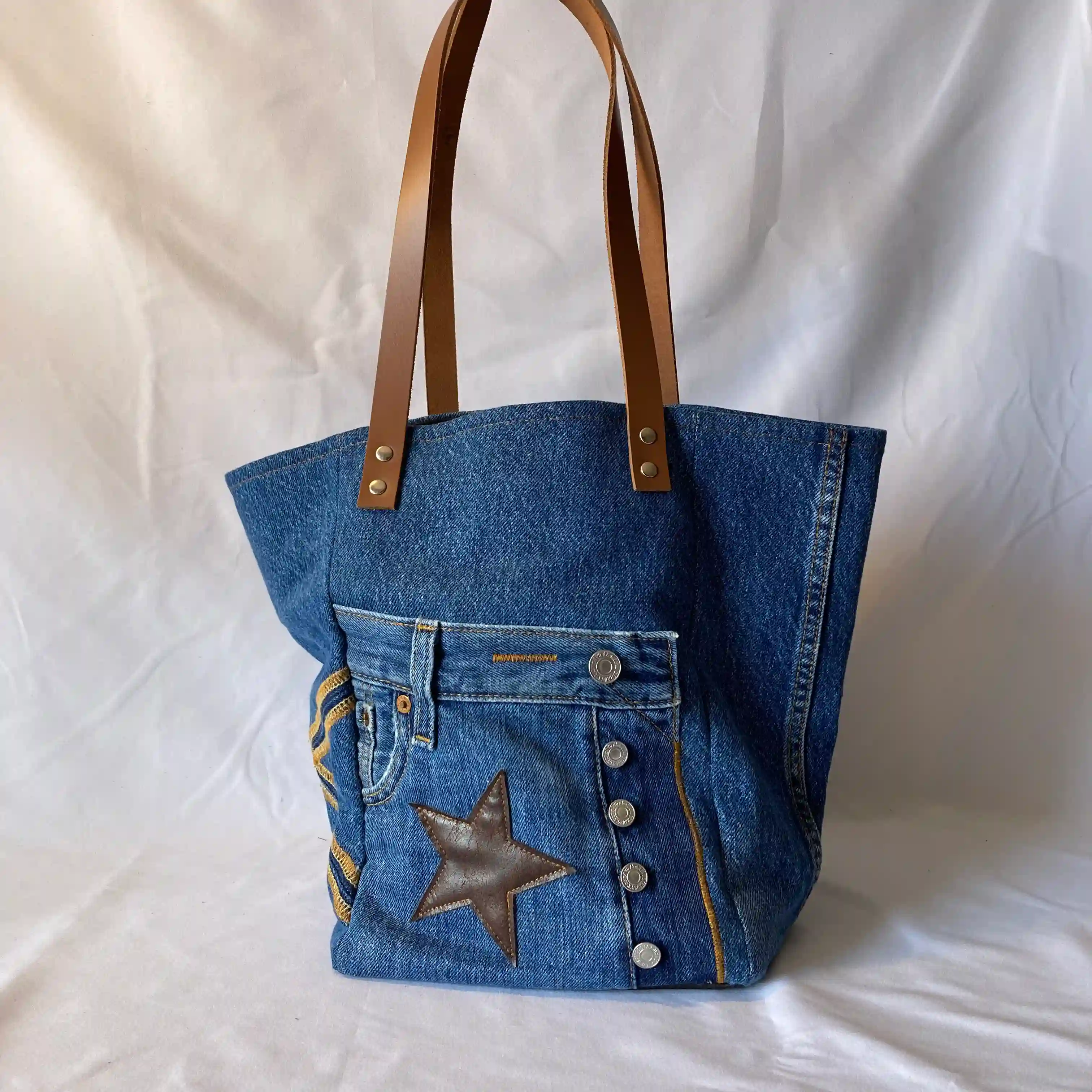 Ensemble Cabas et trousse  I Love Jean 