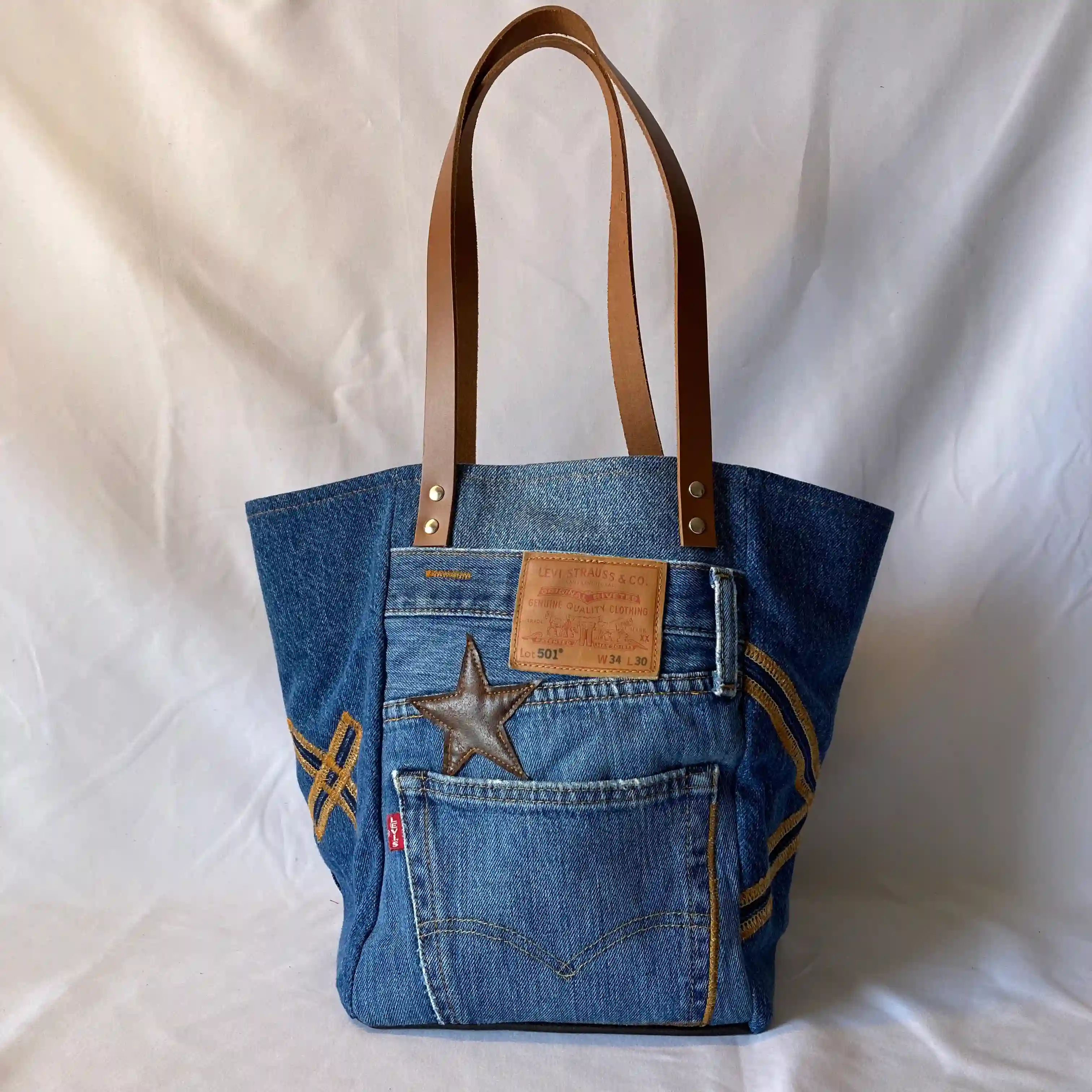 Ensemble Cabas et trousse  I Love Jean  2