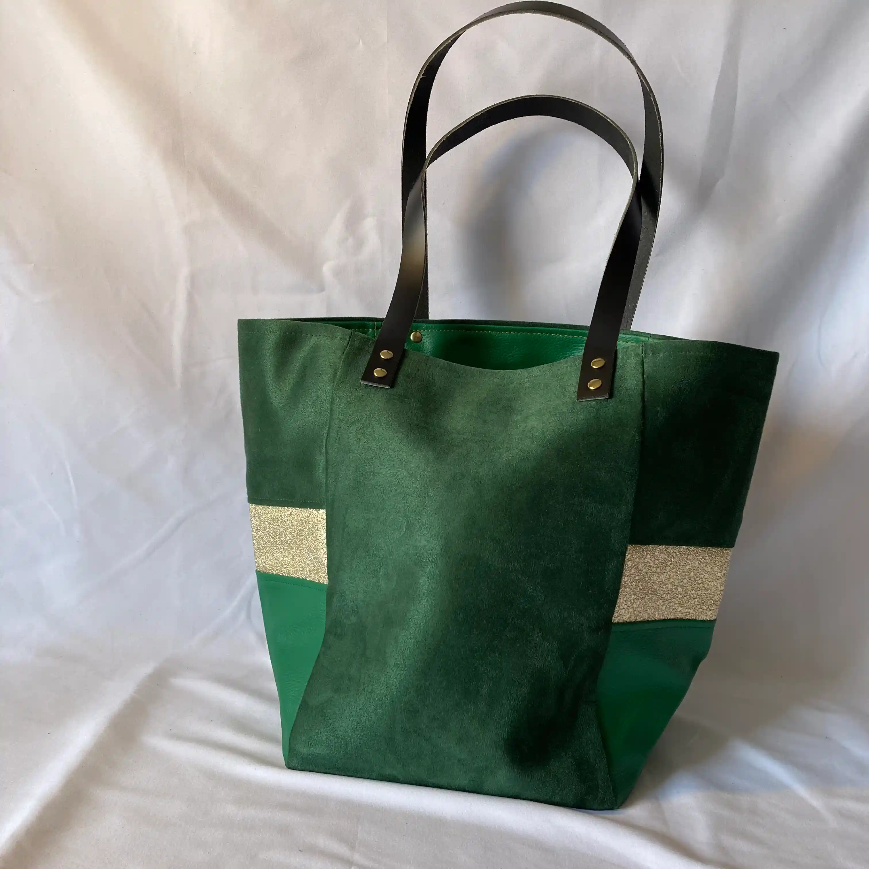 Cabas Vert et Or 2