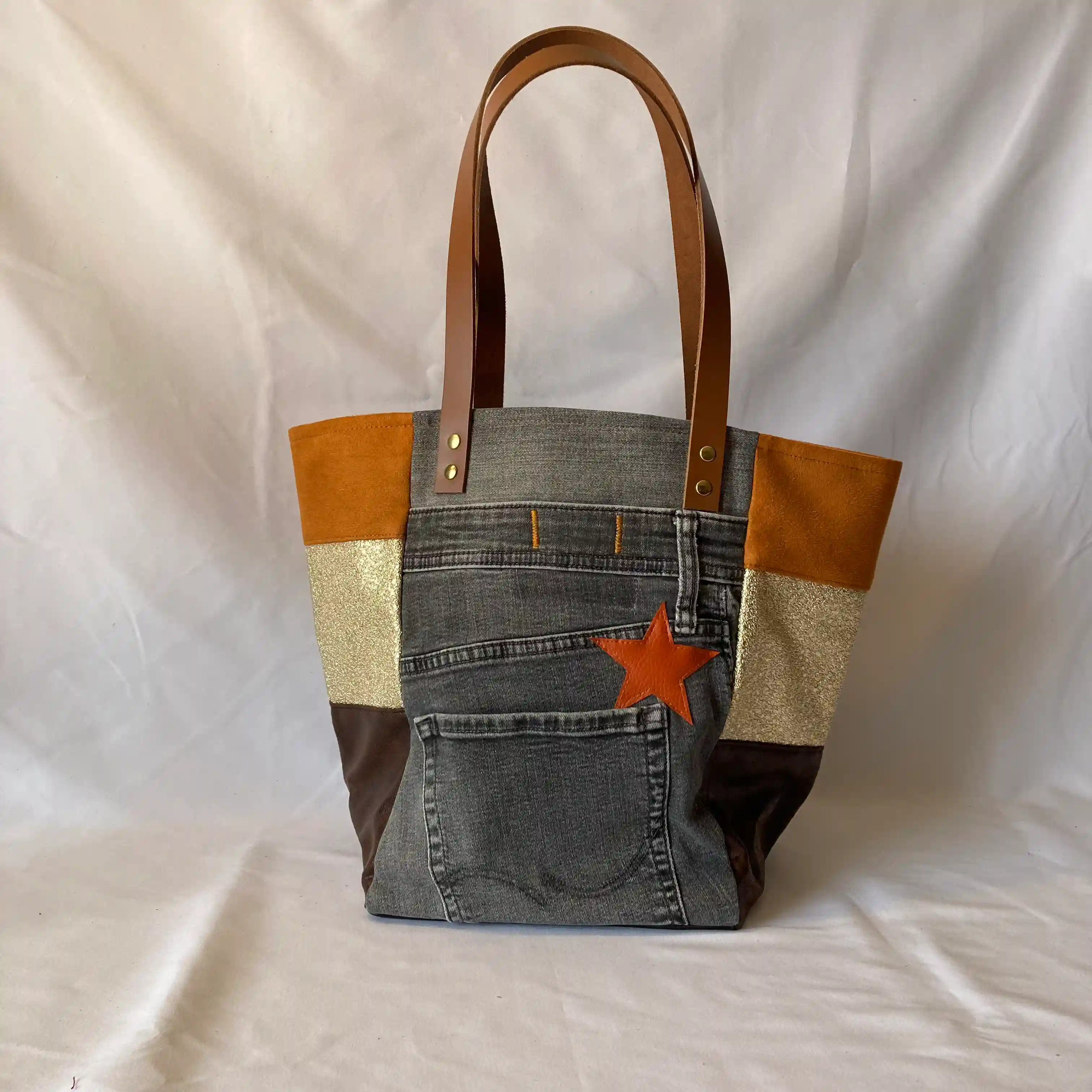 Cabas Jean Gold Camel