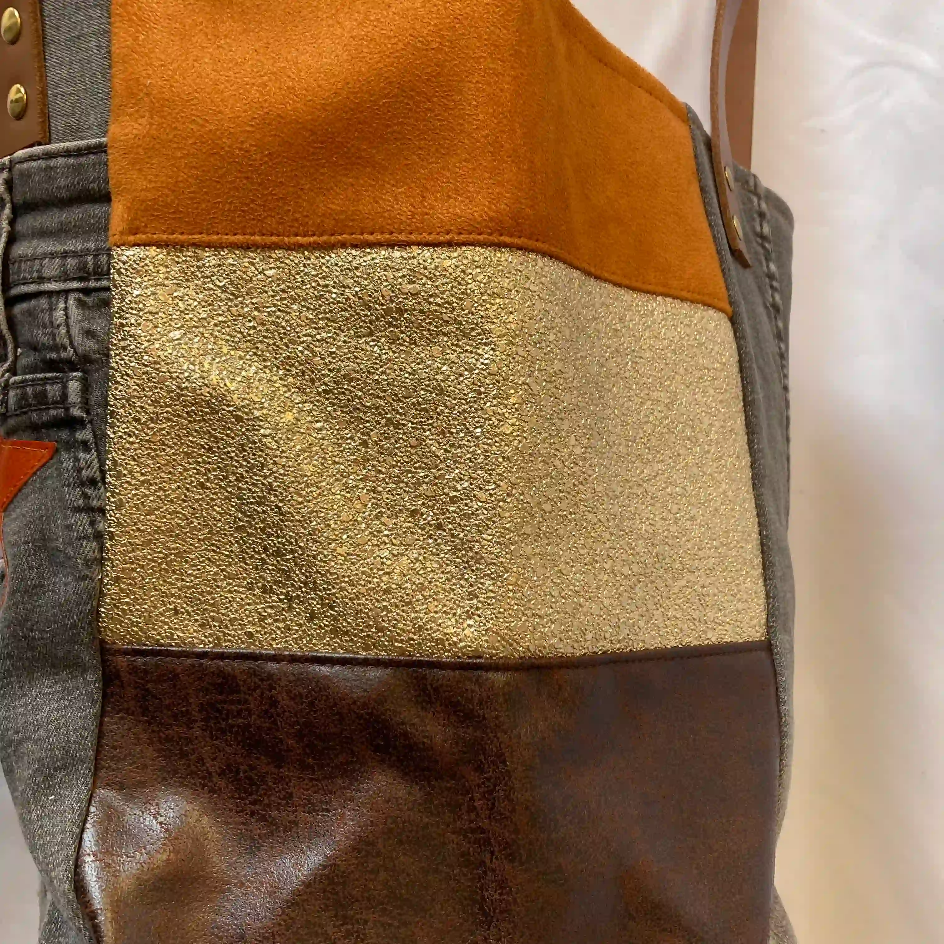 Cabas Jean Gold Camel 3