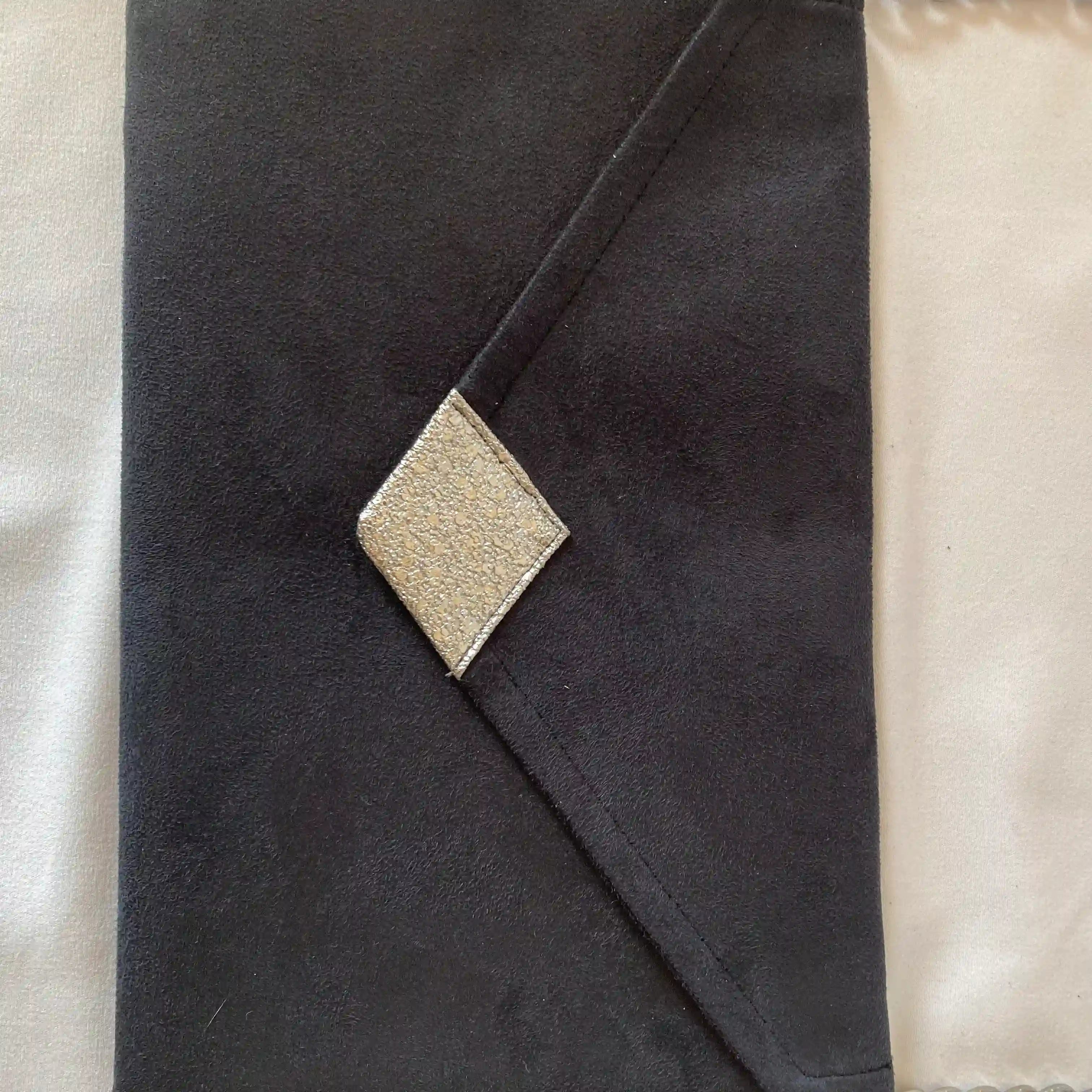 Pochette de soirée Noire et Argent 2
