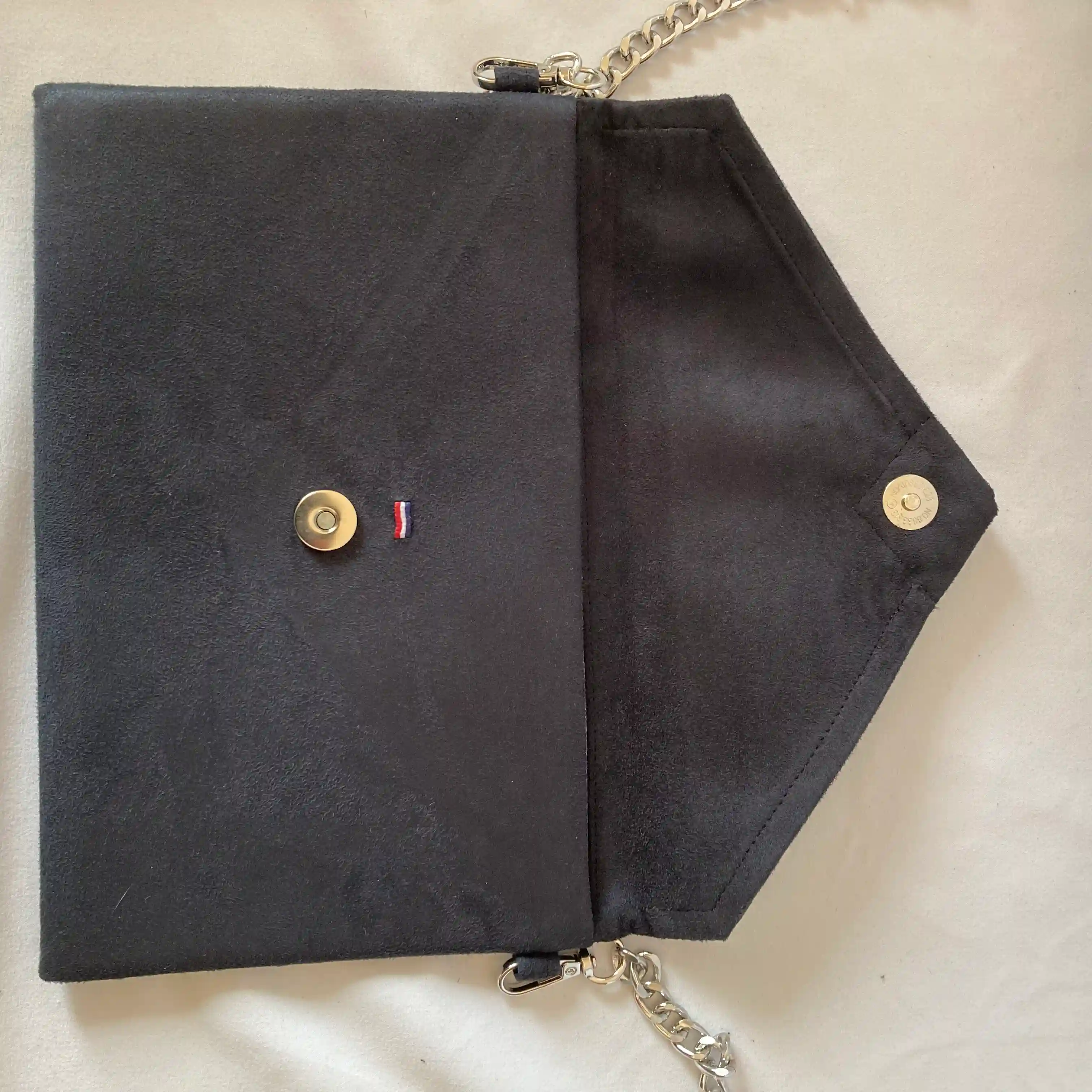 Pochette de soirée Noire et Argent 3