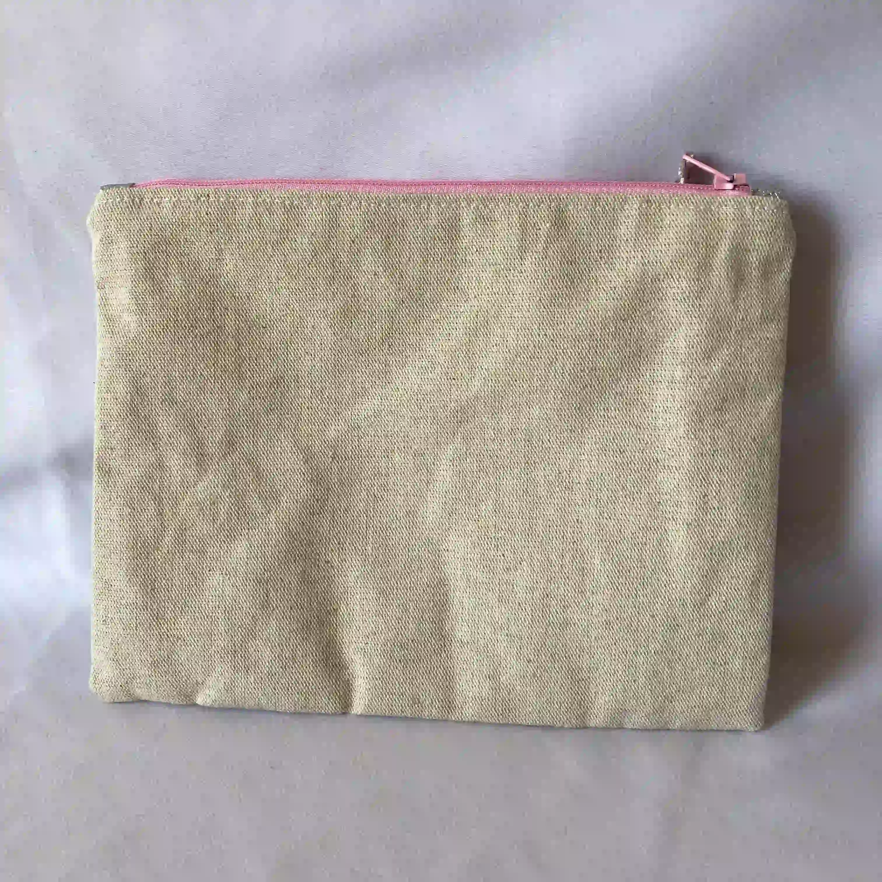 Trousse Lin+Sequins argent 2